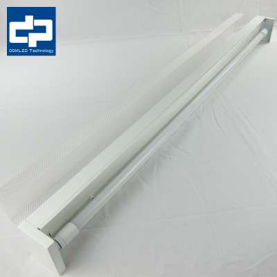 Rechargeable emergency led linear T8 single tube lighting fixture H1T1E2